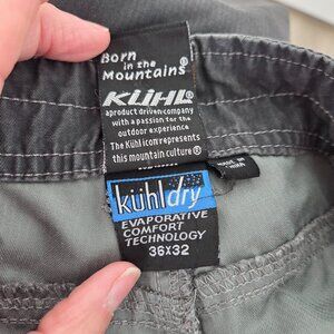 Kuhldry Cotton Blend Slacker Men Outdoor Rugged Hiking  Grey 36x32